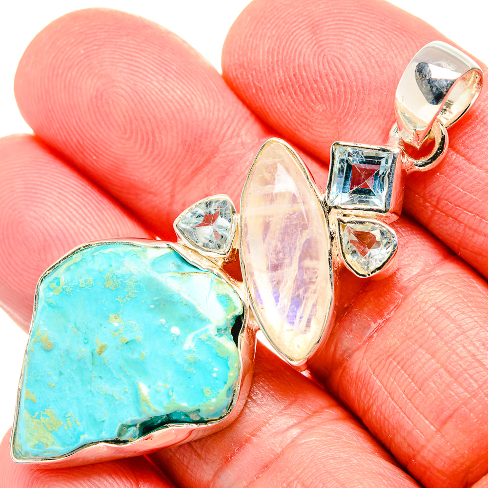 Larimar Pendants handcrafted by Anasilvercos - PD36050