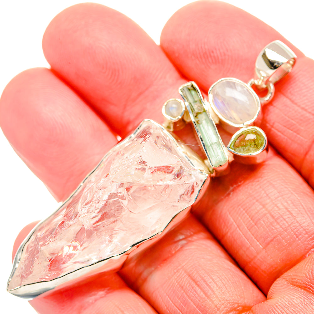Rainbow Moonstone Pendants handcrafted by Anasilvercos - PD36056