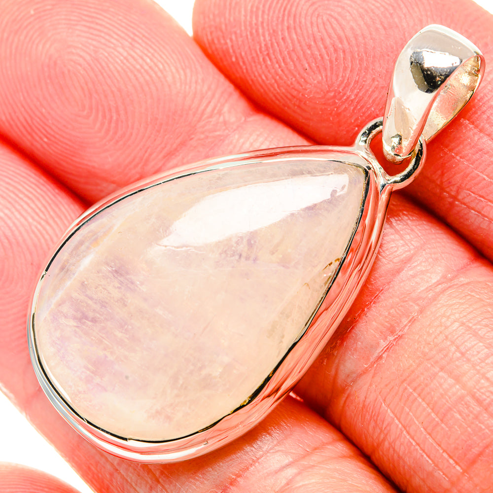 Rainbow Moonstone Pendants handcrafted by Anasilvercos - PD36072