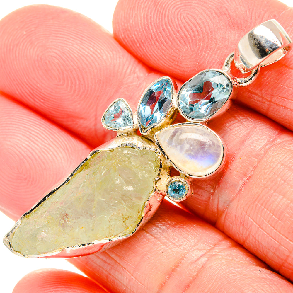 Prehnite Pendants handcrafted by Anasilvercos - PD36079