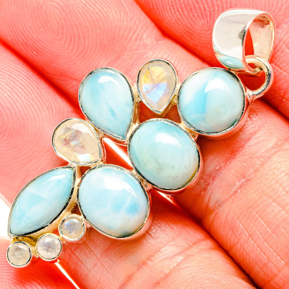 Larimar Pendants handcrafted by Anasilvercos - PD36083