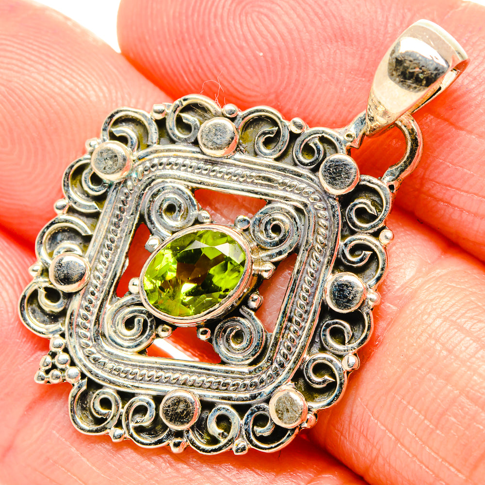Peridot Pendants handcrafted by Anasilvercos - PD36089