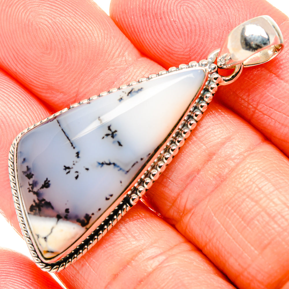 Dendritic Opal Pendants handcrafted by Anasilvercos - PD36090