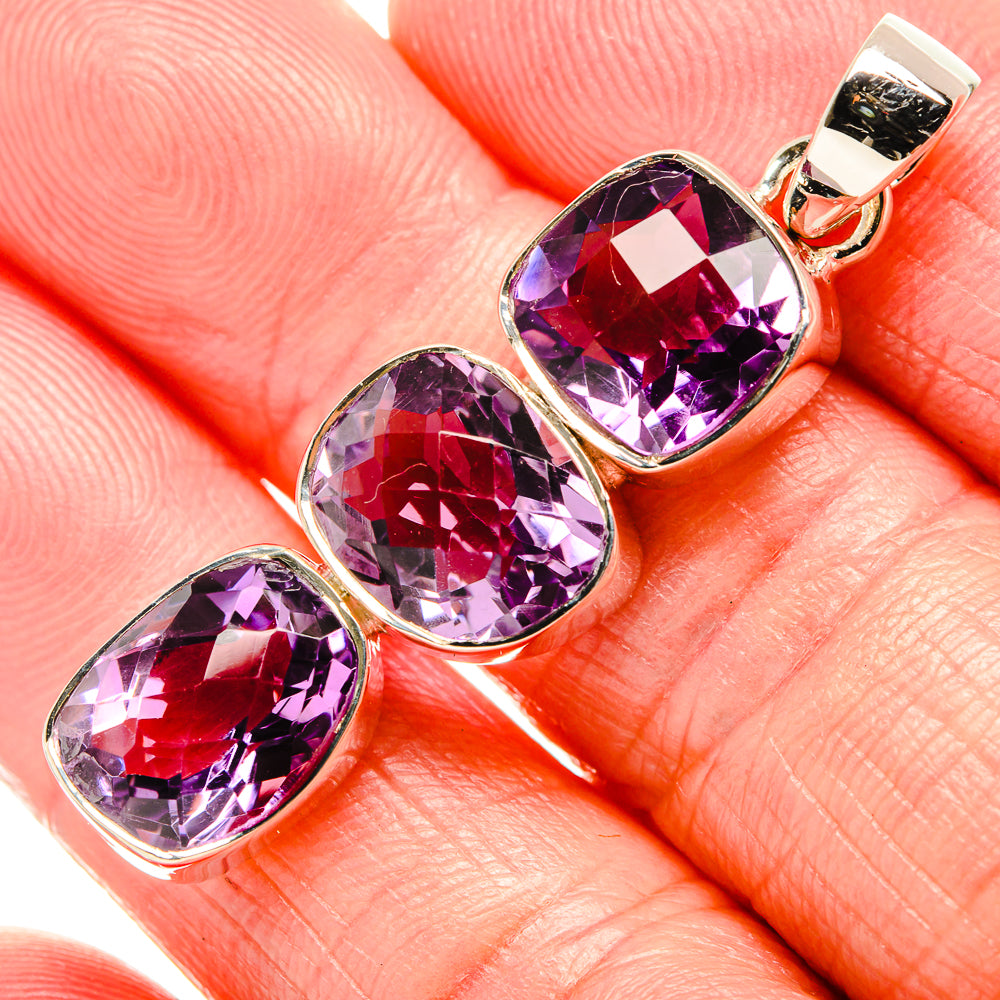 Amethyst Pendants handcrafted by Anasilvercos - PD36091