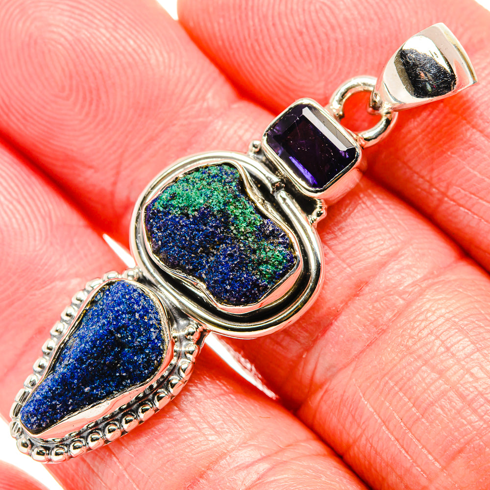Azurite Pendants handcrafted by Anasilvercos - PD36095