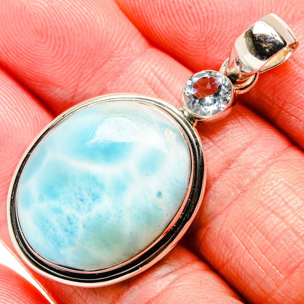 Larimar Pendants handcrafted by Anasilvercos - PD36110