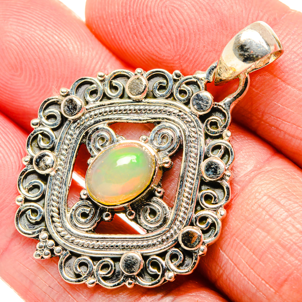 Ethiopian Opal Pendants handcrafted by Anasilvercos - PD36111