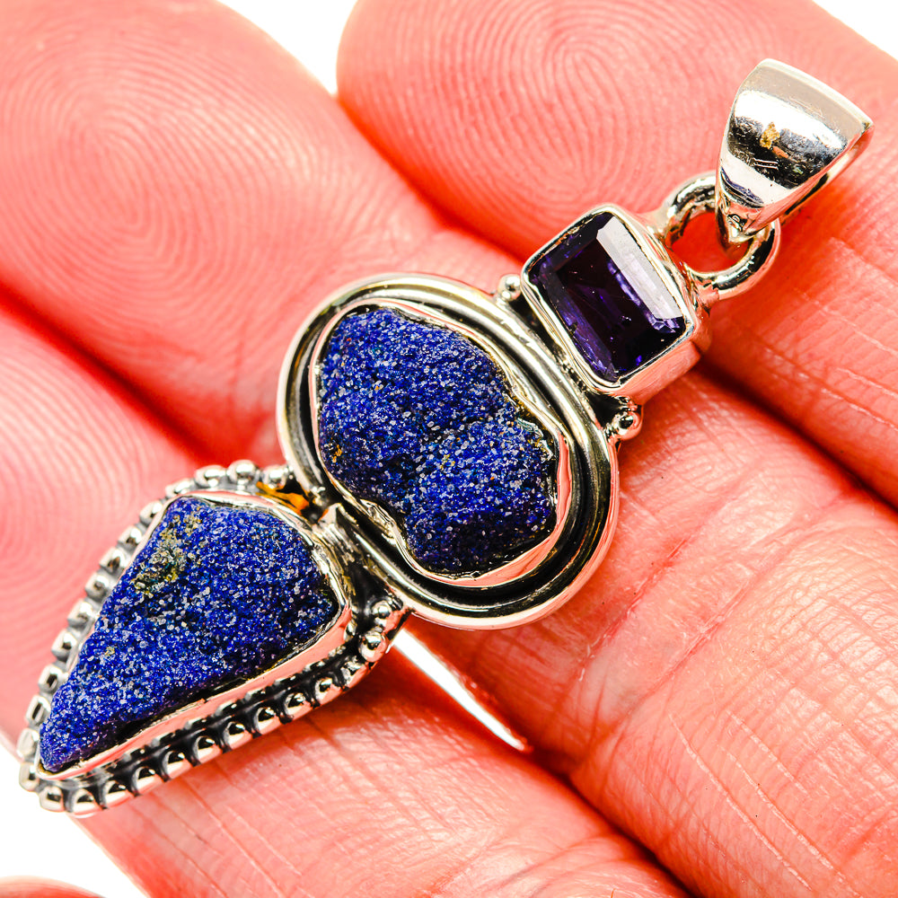 Azurite Pendants handcrafted by Anasilvercos - PD36114