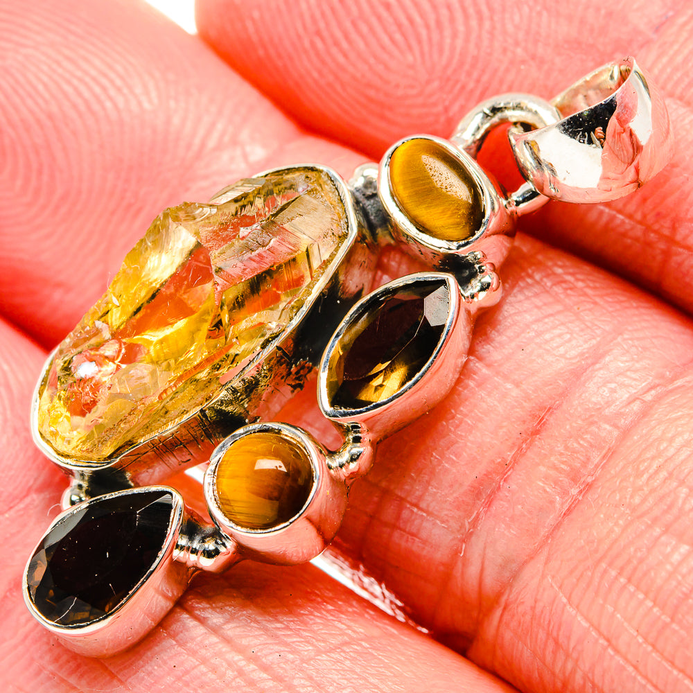 Citrine Pendants handcrafted by Anasilvercos - PD36117