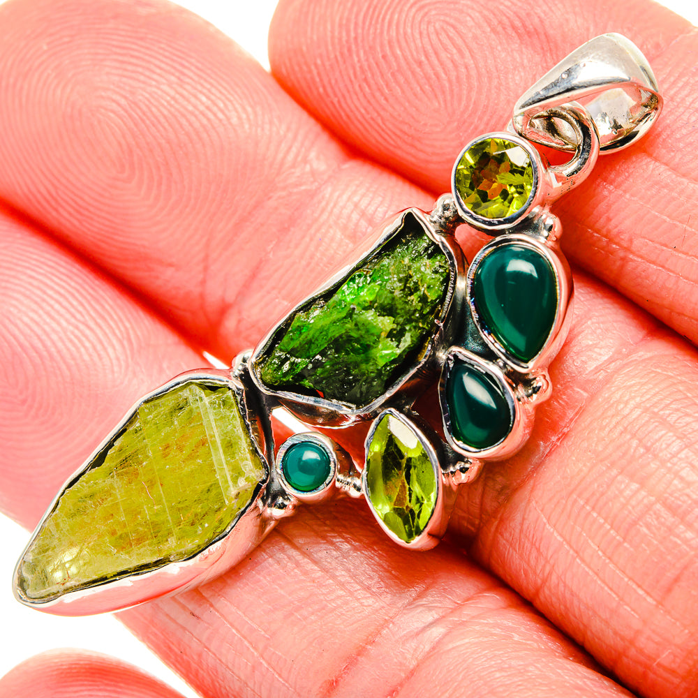 Peridot Pendants handcrafted by Anasilvercos - PD36122