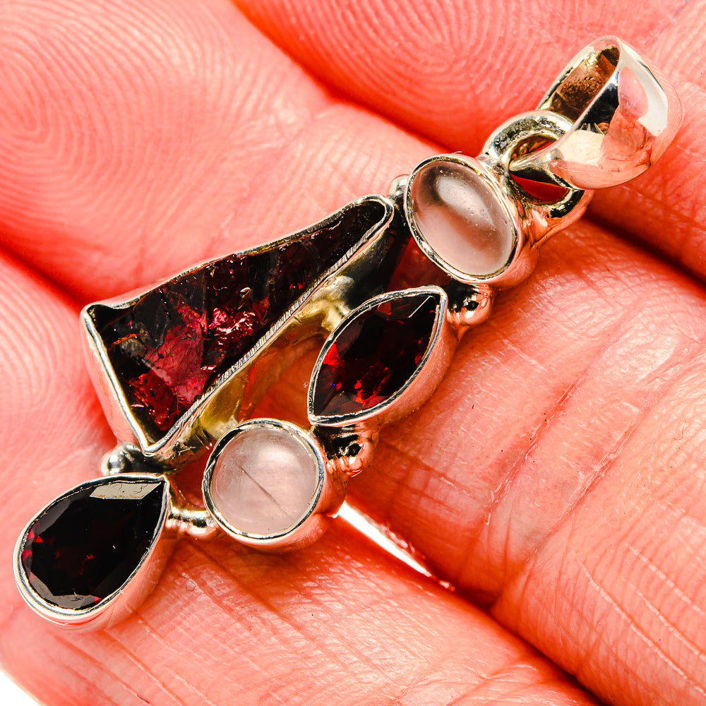 Garnet Pendants handcrafted by Anasilvercos - PD36135
