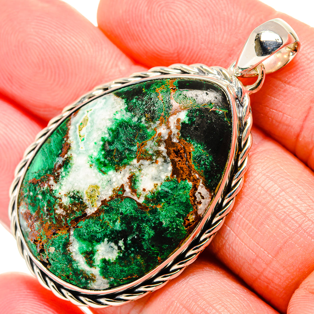 Malachite Pendants handcrafted by Anasilvercos - PD36138