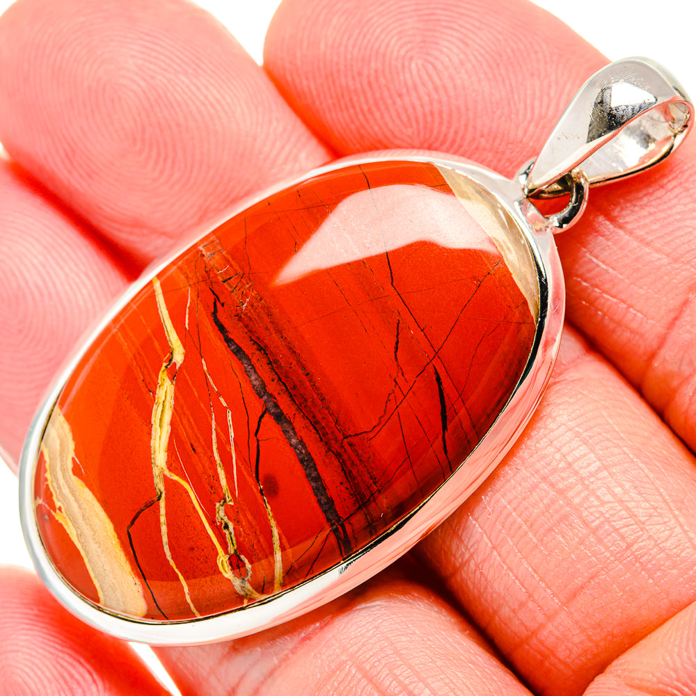 Red Jasper Pendants handcrafted by Anasilvercos - PD36143