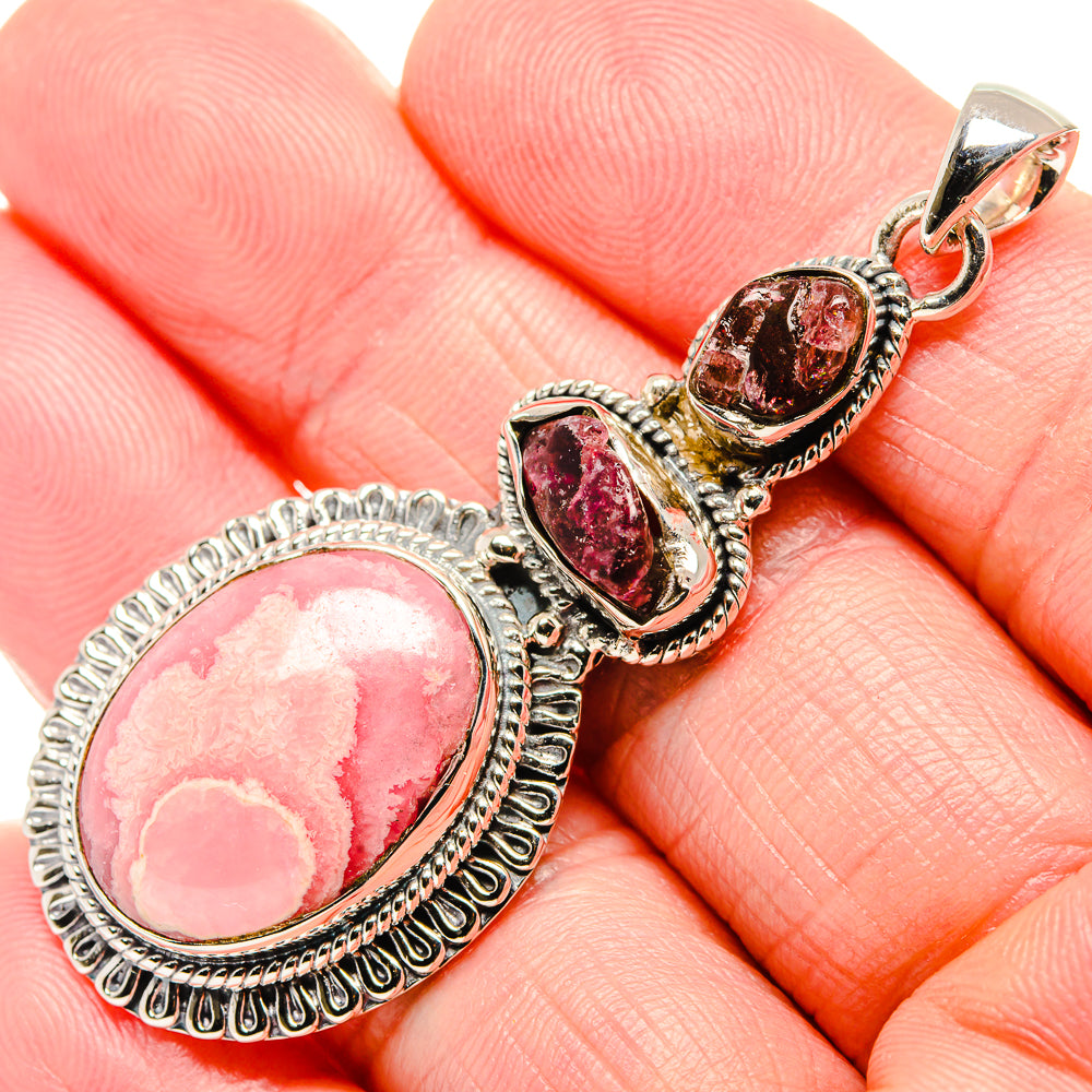 Rhodochrosite Pendants handcrafted by Anasilvercos - PD36160