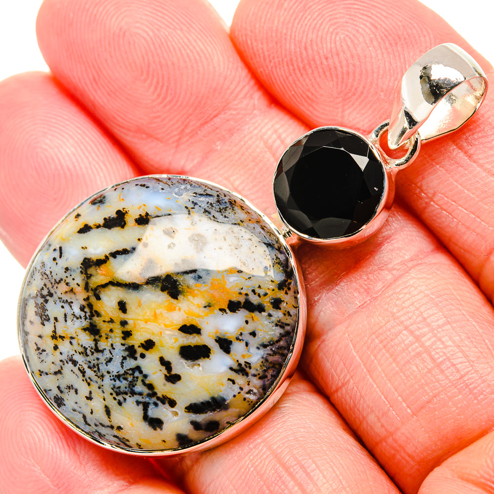 Dendritic Opal Pendants handcrafted by Anasilvercos - PD36164