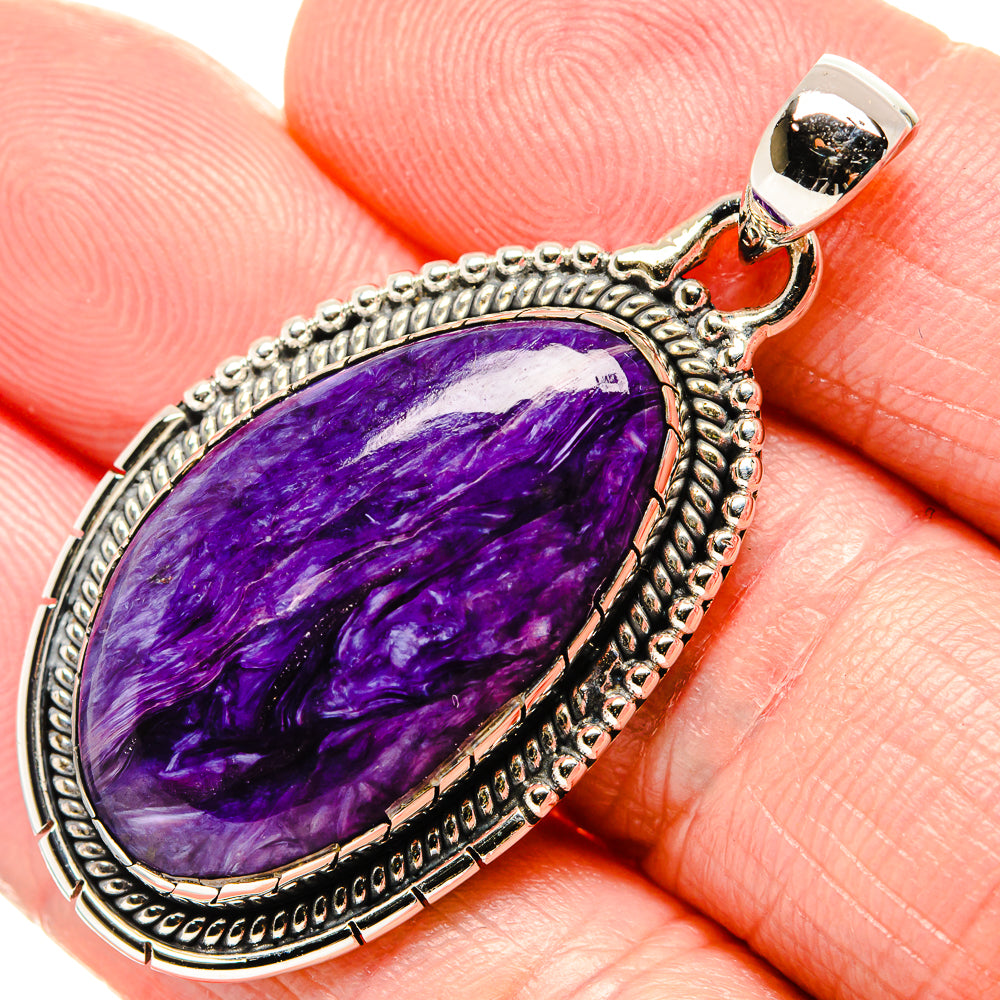 Charoite Pendants handcrafted by Anasilvercos - PD36172