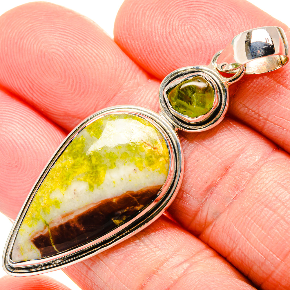 Lemon Chrysoprase Pendants handcrafted by Anasilvercos - PD36173