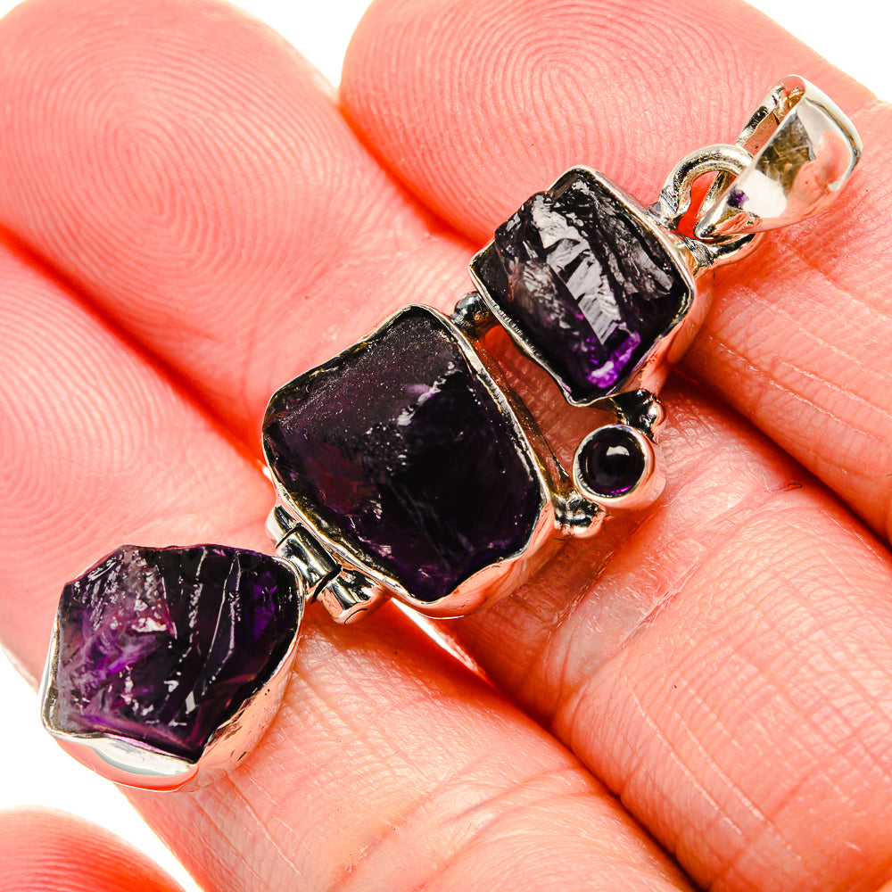 Amethyst Pendants handcrafted by Anasilvercos - PD36184
