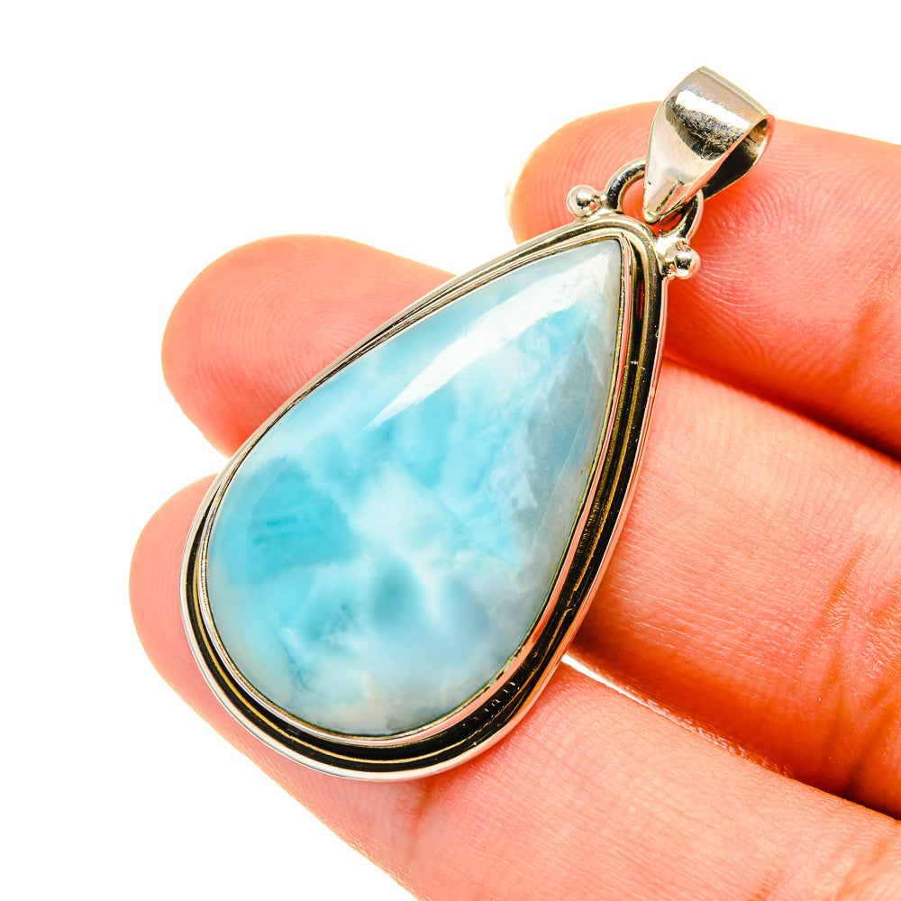 Larimar Pendants handcrafted by Anasilvercos - PD3621