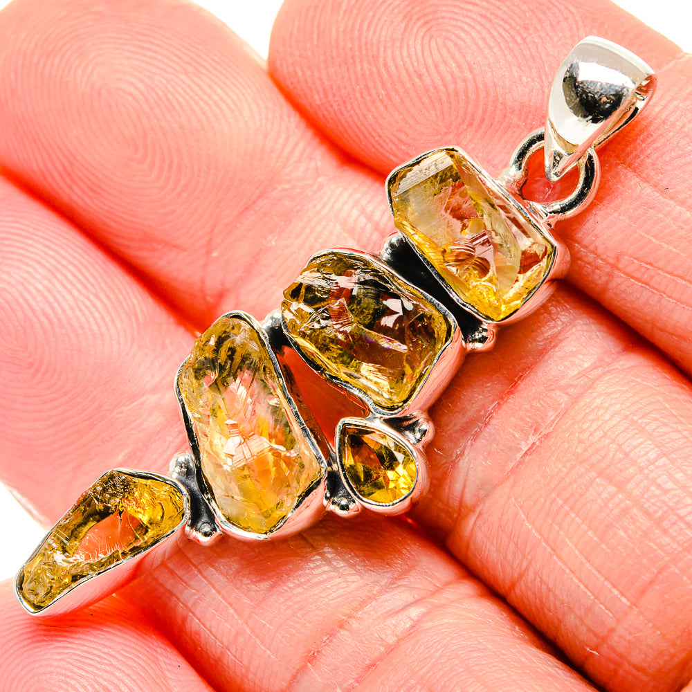 Citrine Pendants handcrafted by Anasilvercos - PD36211