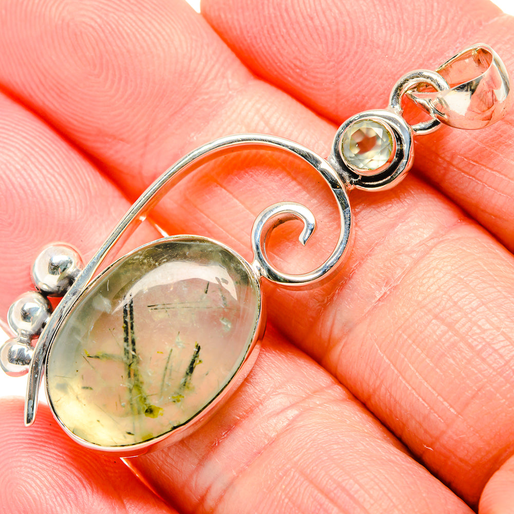 Prehnite Pendants handcrafted by Anasilvercos - PD36213