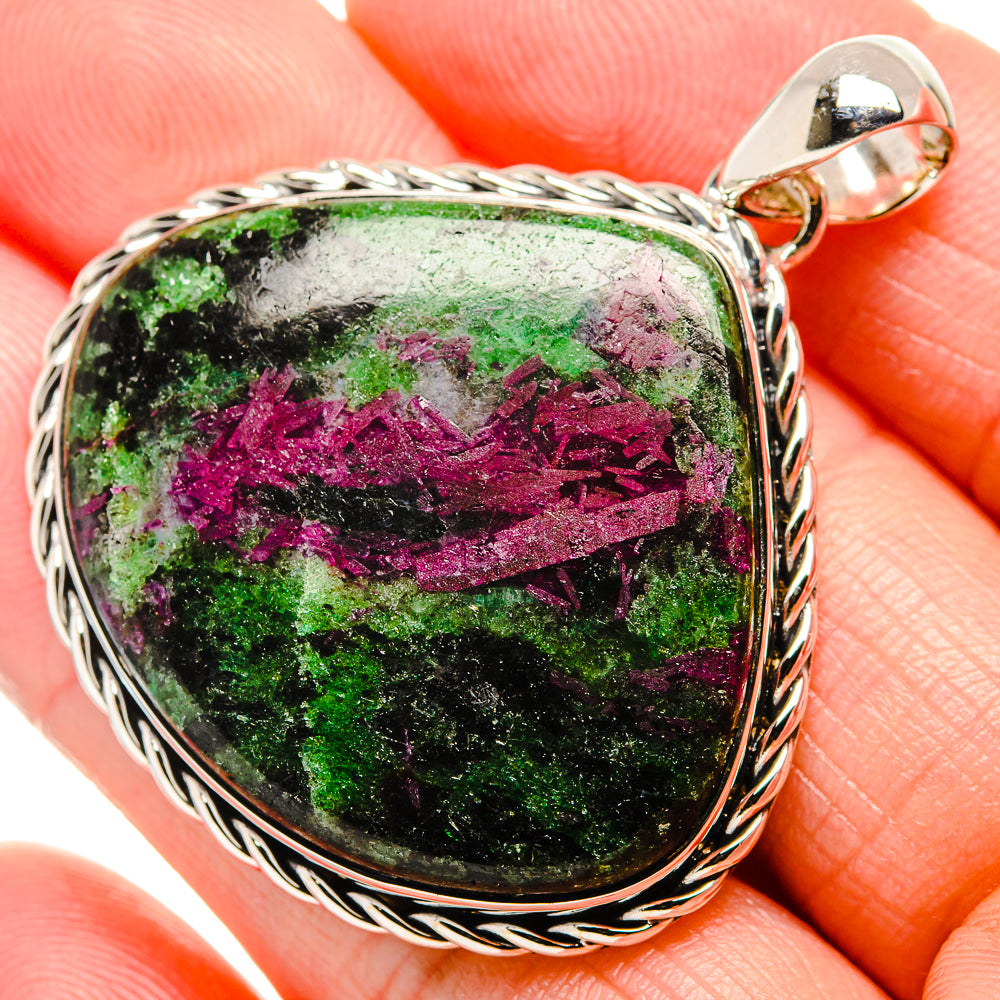 Ruby Zoisite Pendants handcrafted by Anasilvercos - PD36234