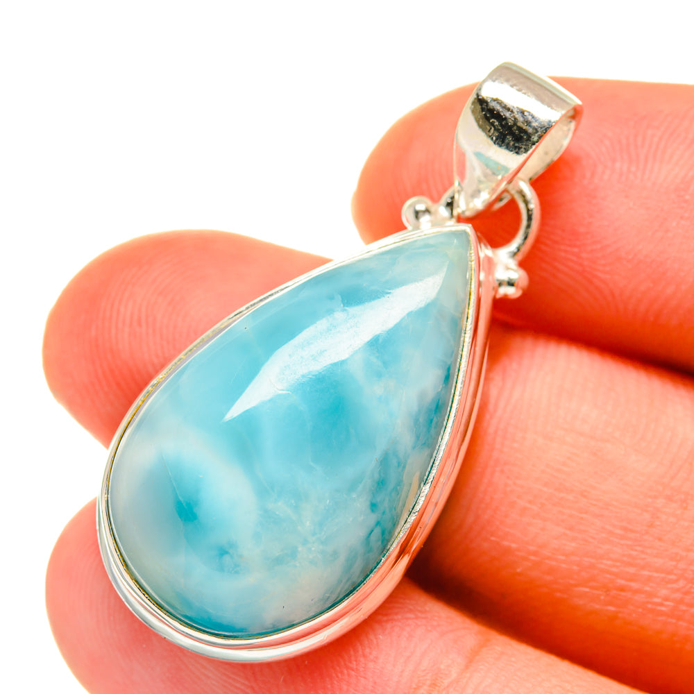 Larimar Pendants handcrafted by Anasilvercos - PD3624