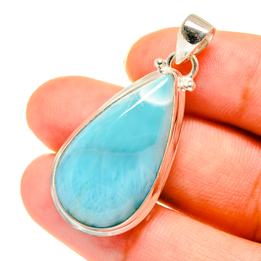 Larimar Pendants handcrafted by Anasilvercos - PD3625