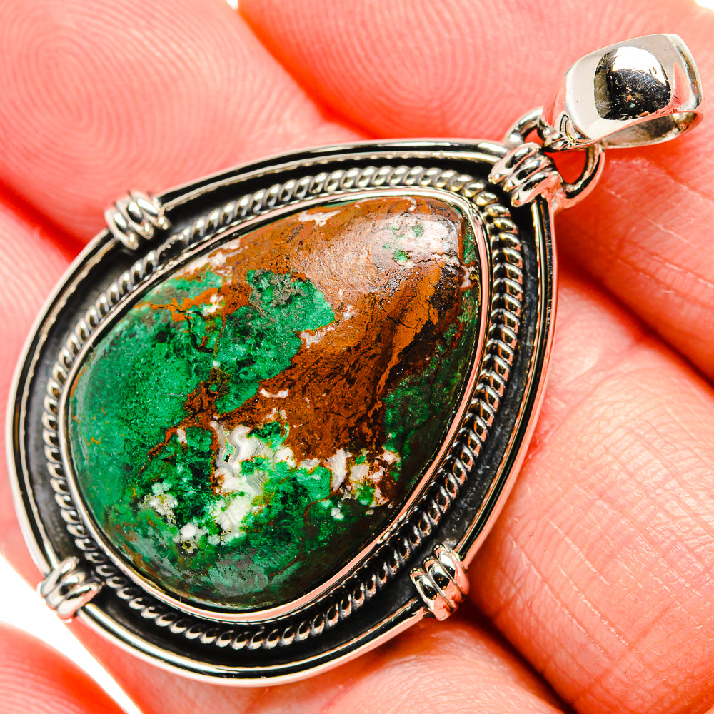 Chrysocolla Pendants handcrafted by Anasilvercos - PD36251