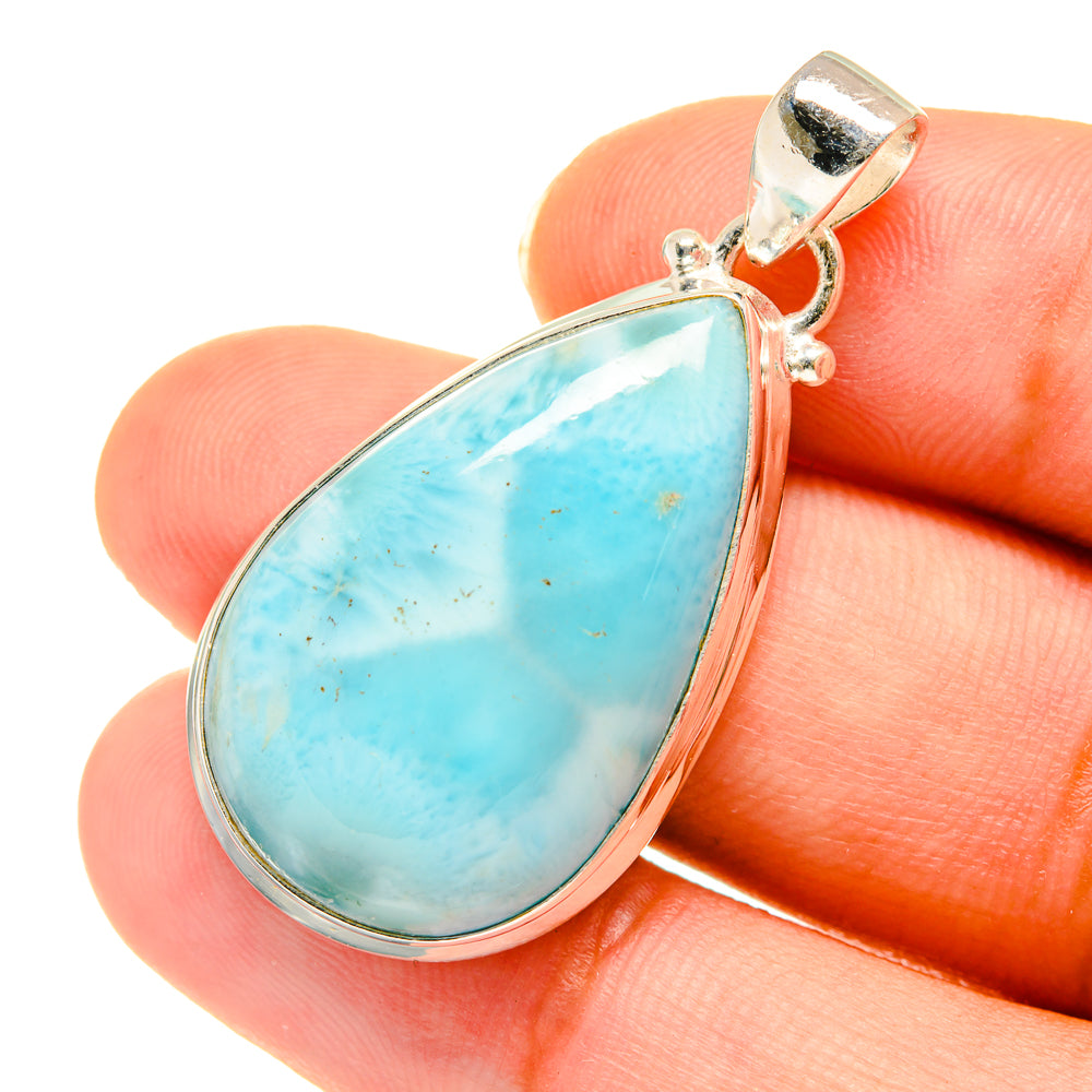 Larimar Pendants handcrafted by Anasilvercos - PD3626