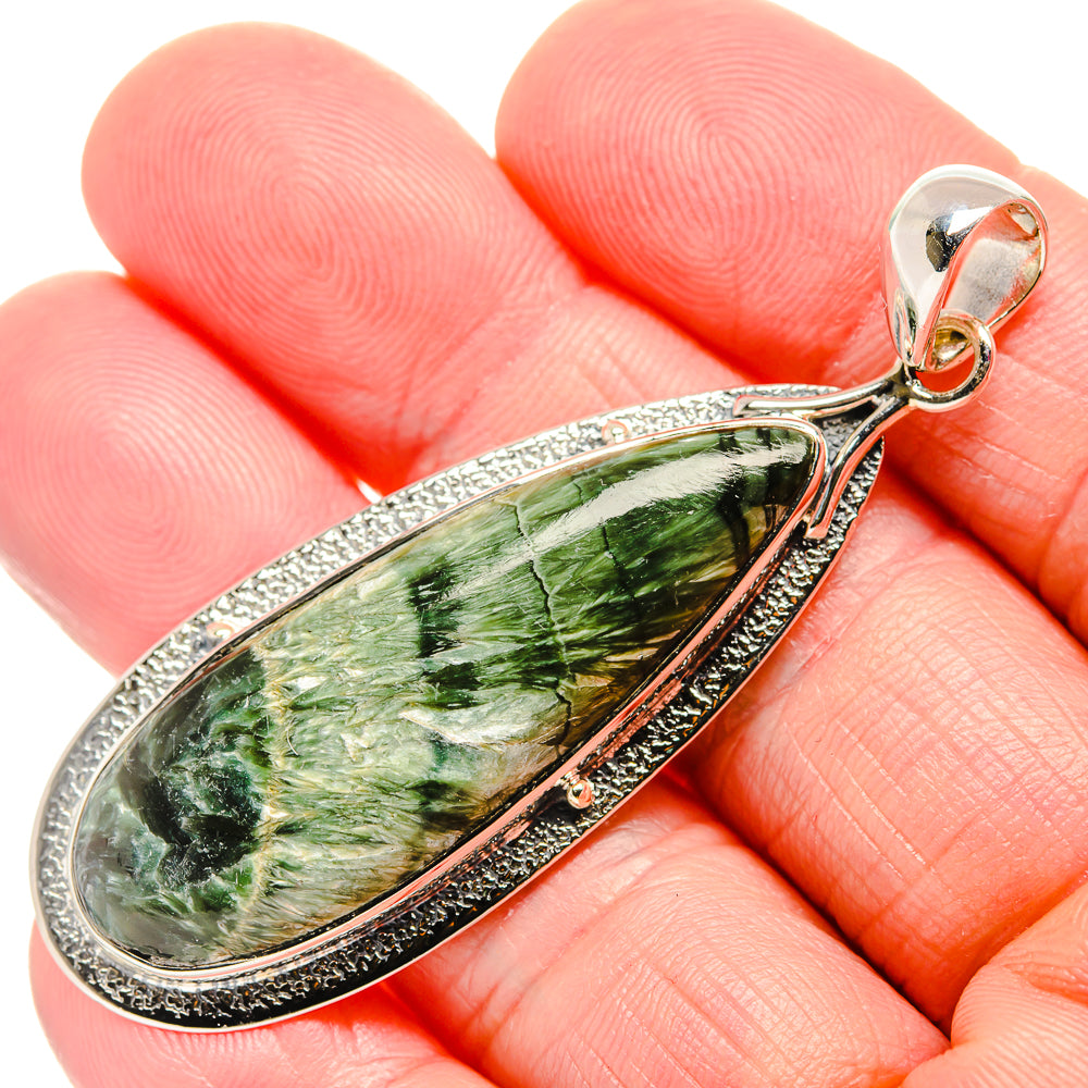 Seraphinite Pendants handcrafted by Anasilvercos - PD36268