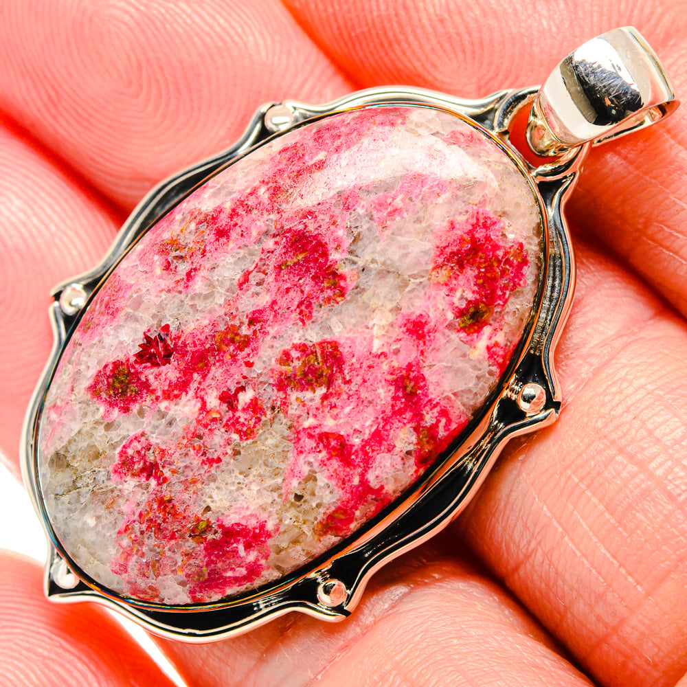 Thulite Pendants handcrafted by Anasilvercos - PD36384