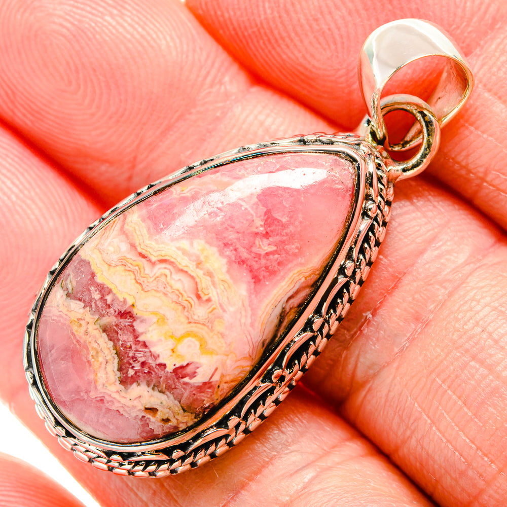 Rhodochrosite Pendants handcrafted by Anasilvercos - PD36390