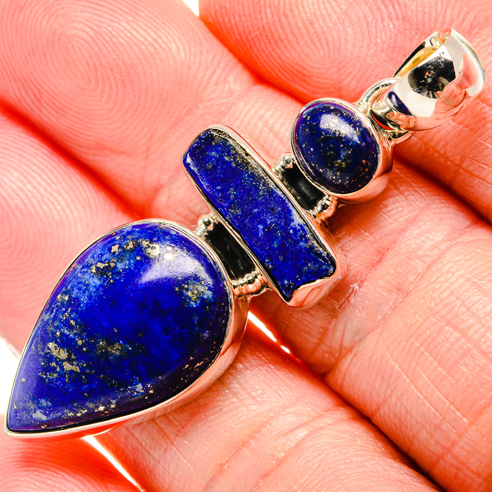 Lapis Lazuli Pendants handcrafted by Anasilvercos - PD36391