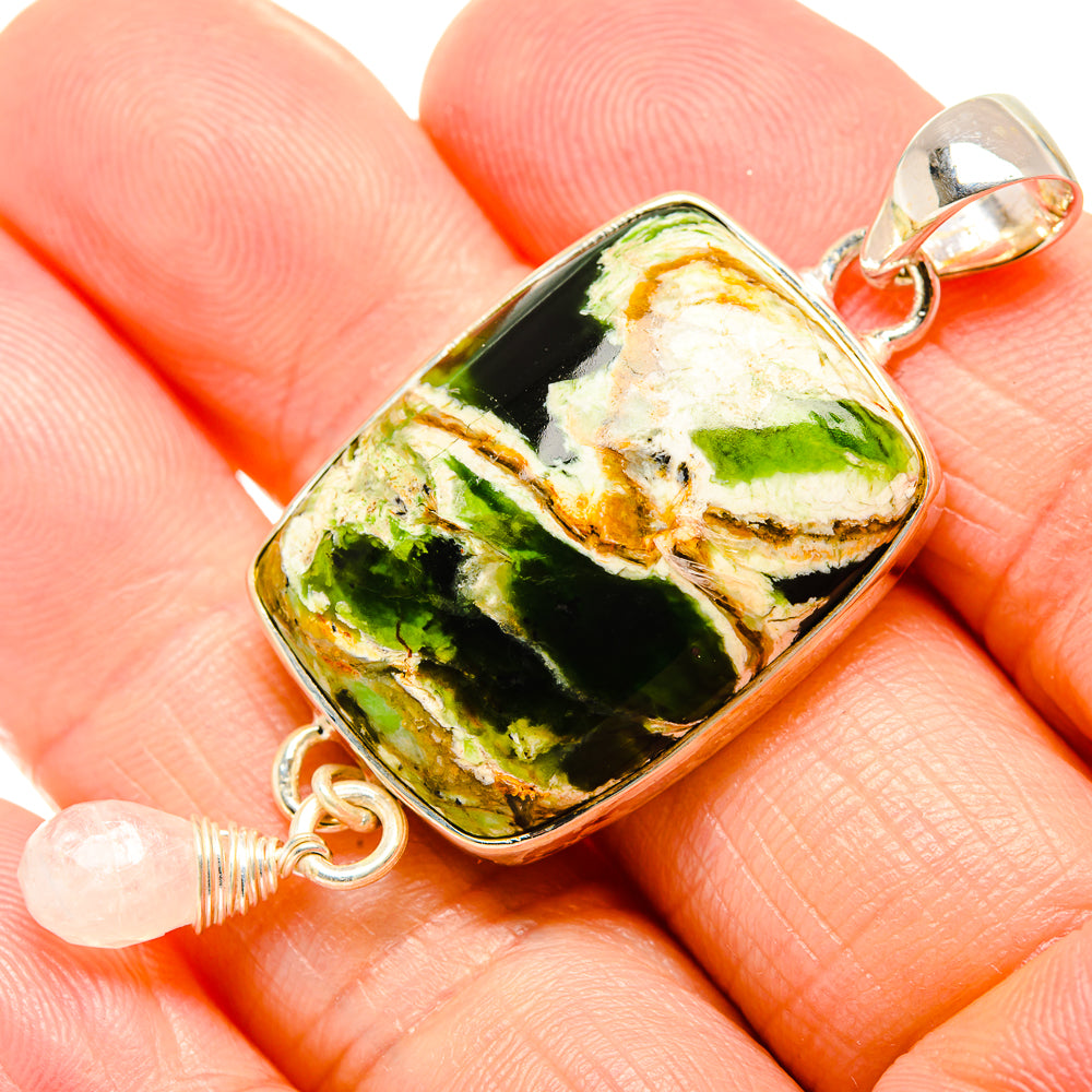 Rainforest Opal, Rainbow Moonstone Pendants handcrafted by Anasilvercos - PD36394