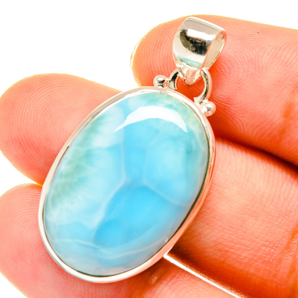 Larimar Pendants handcrafted by Anasilvercos - PD3641