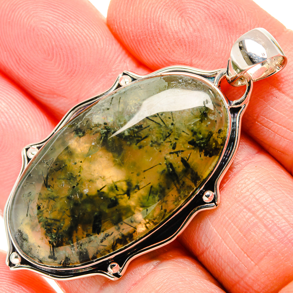 Prehnite Pendants handcrafted by Anasilvercos - PD36416