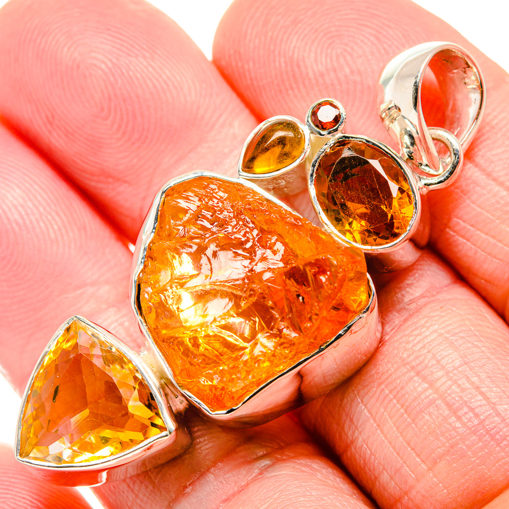 Citrine Pendants handcrafted by Anasilvercos - PD36424