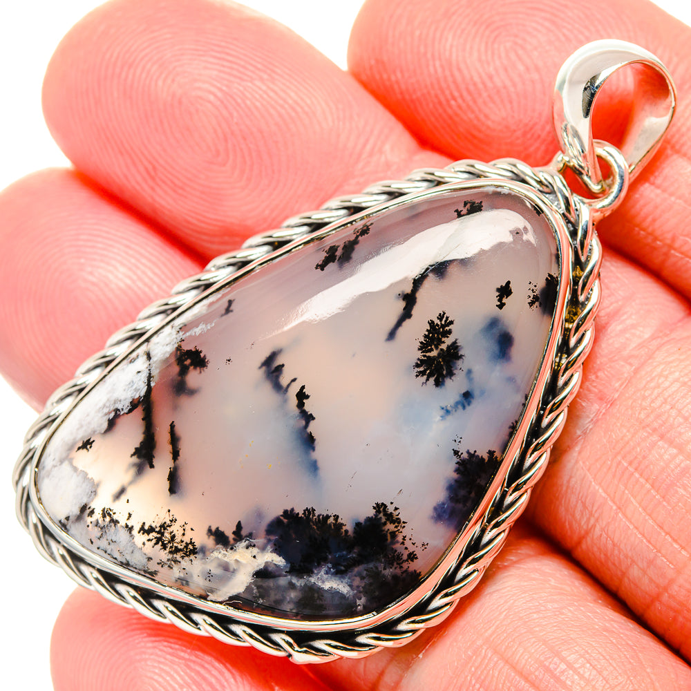 Dendritic Opal Pendants handcrafted by Anasilvercos - PD36425