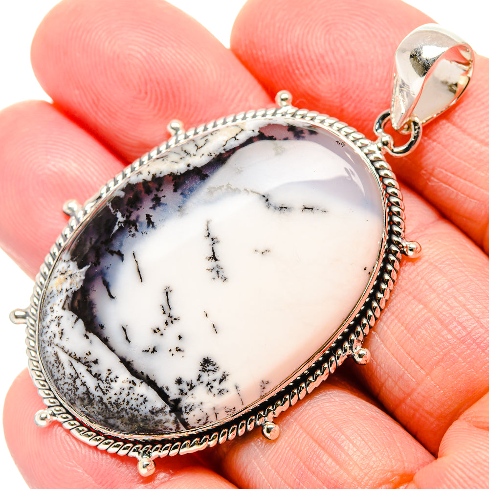 Dendritic Opal Pendants handcrafted by Anasilvercos - PD36428