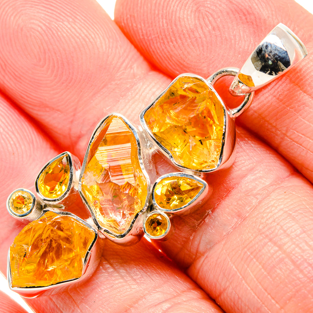 Citrine Pendants handcrafted by Anasilvercos - PD36430