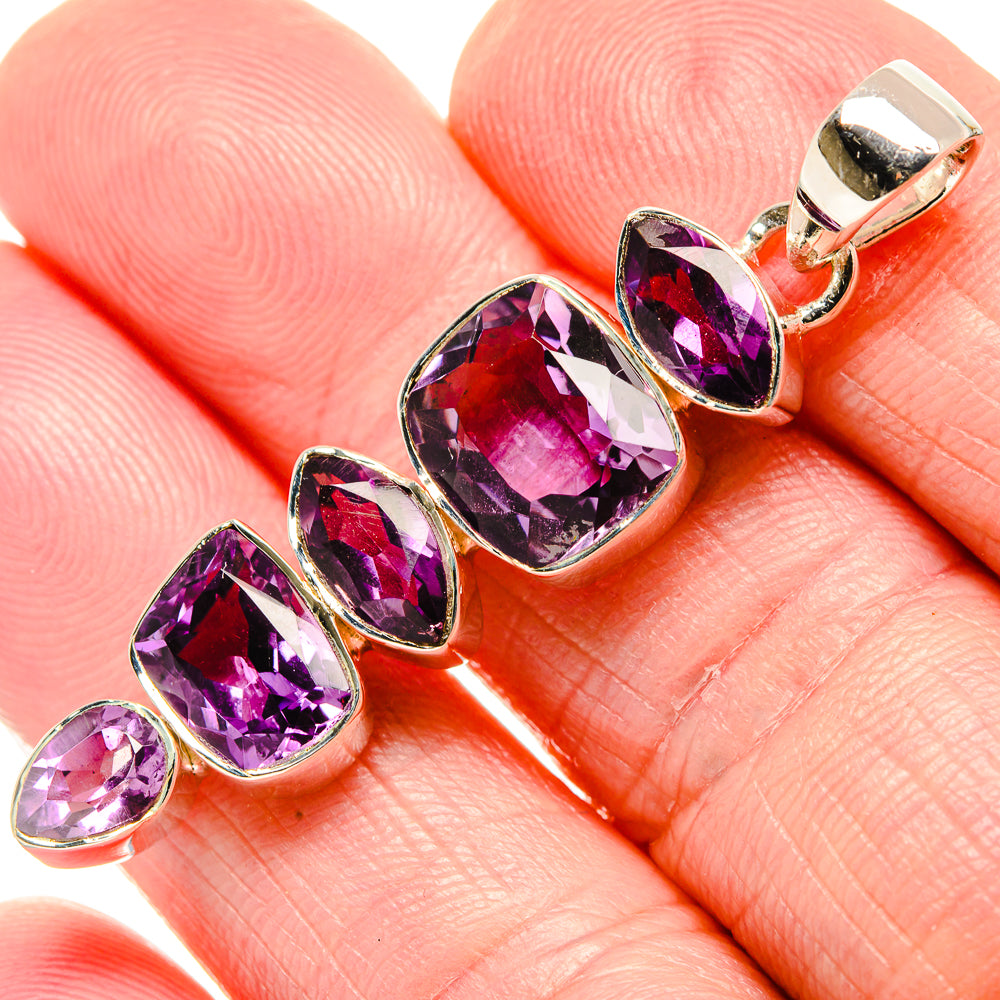 Amethyst Pendants handcrafted by Anasilvercos - PD36446