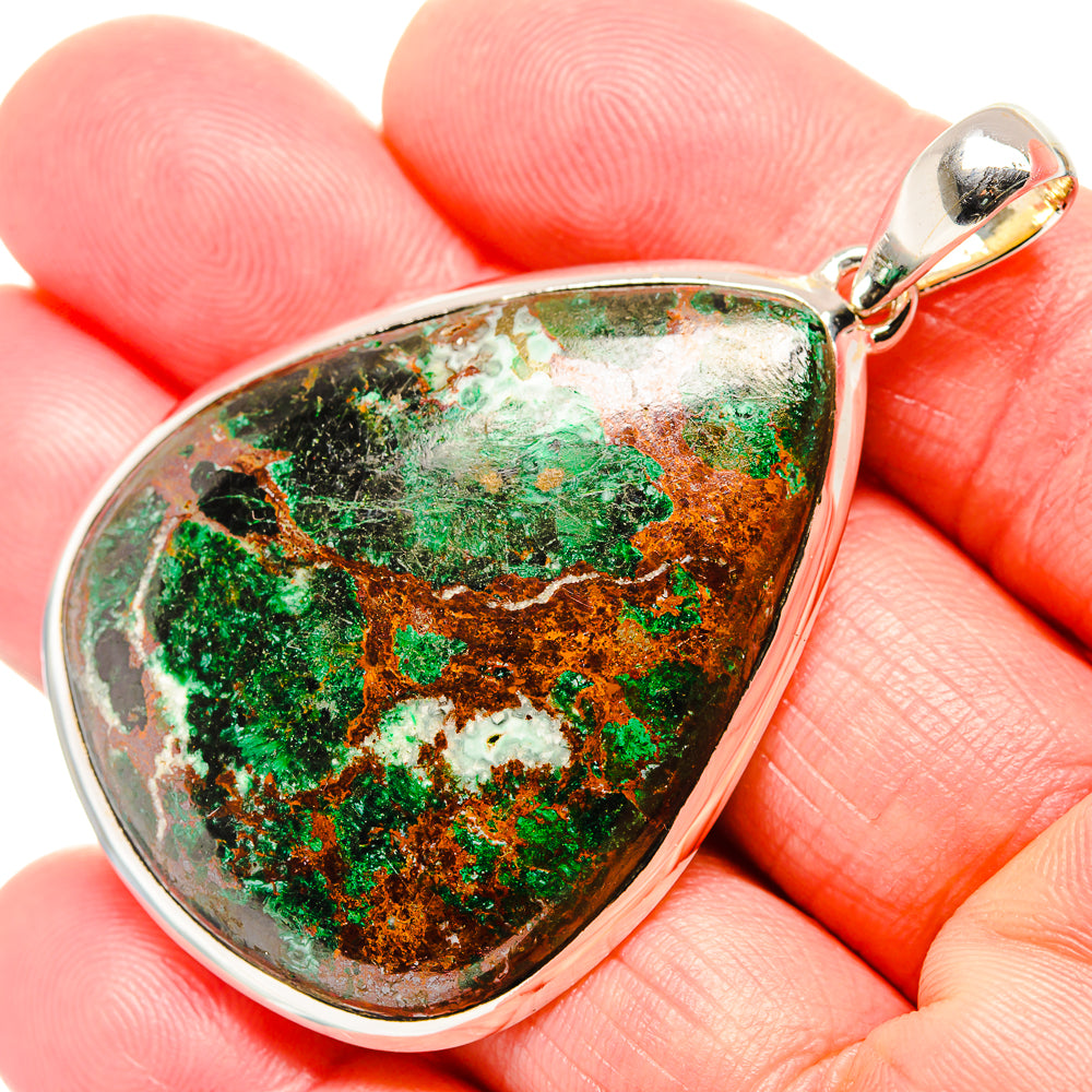 Malachite Pendants handcrafted by Anasilvercos - PD36456