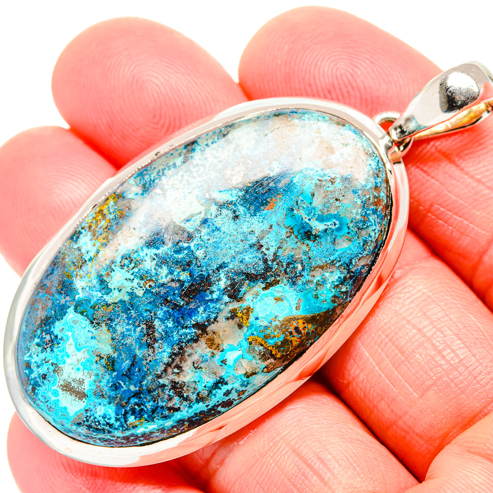 Shattuckite Pendants handcrafted by Anasilvercos - PD36458