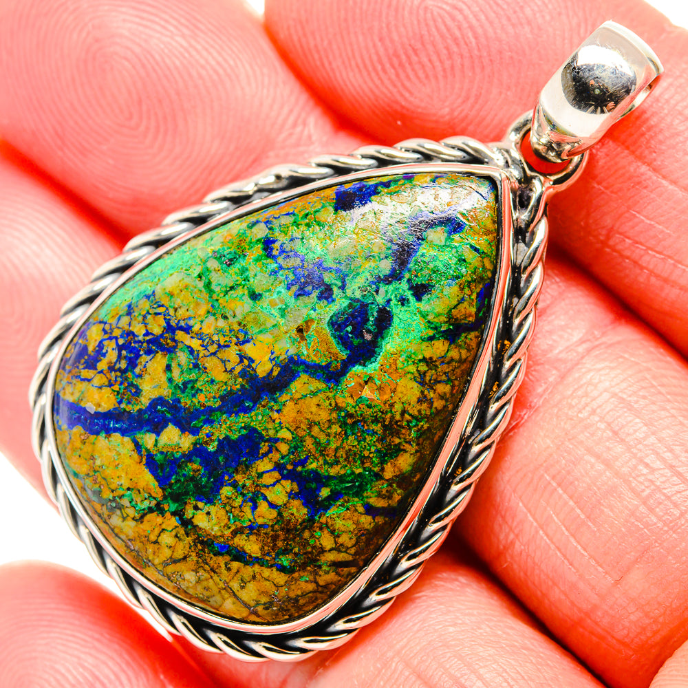 Azurite Pendants handcrafted by Anasilvercos - PD36466