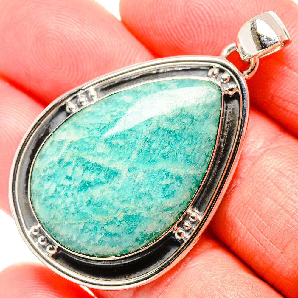 Amazonite Pendants handcrafted by Anasilvercos - PD36470