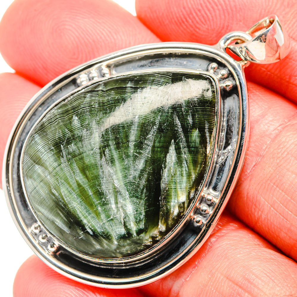 Seraphinite Pendants handcrafted by Anasilvercos - PD36478