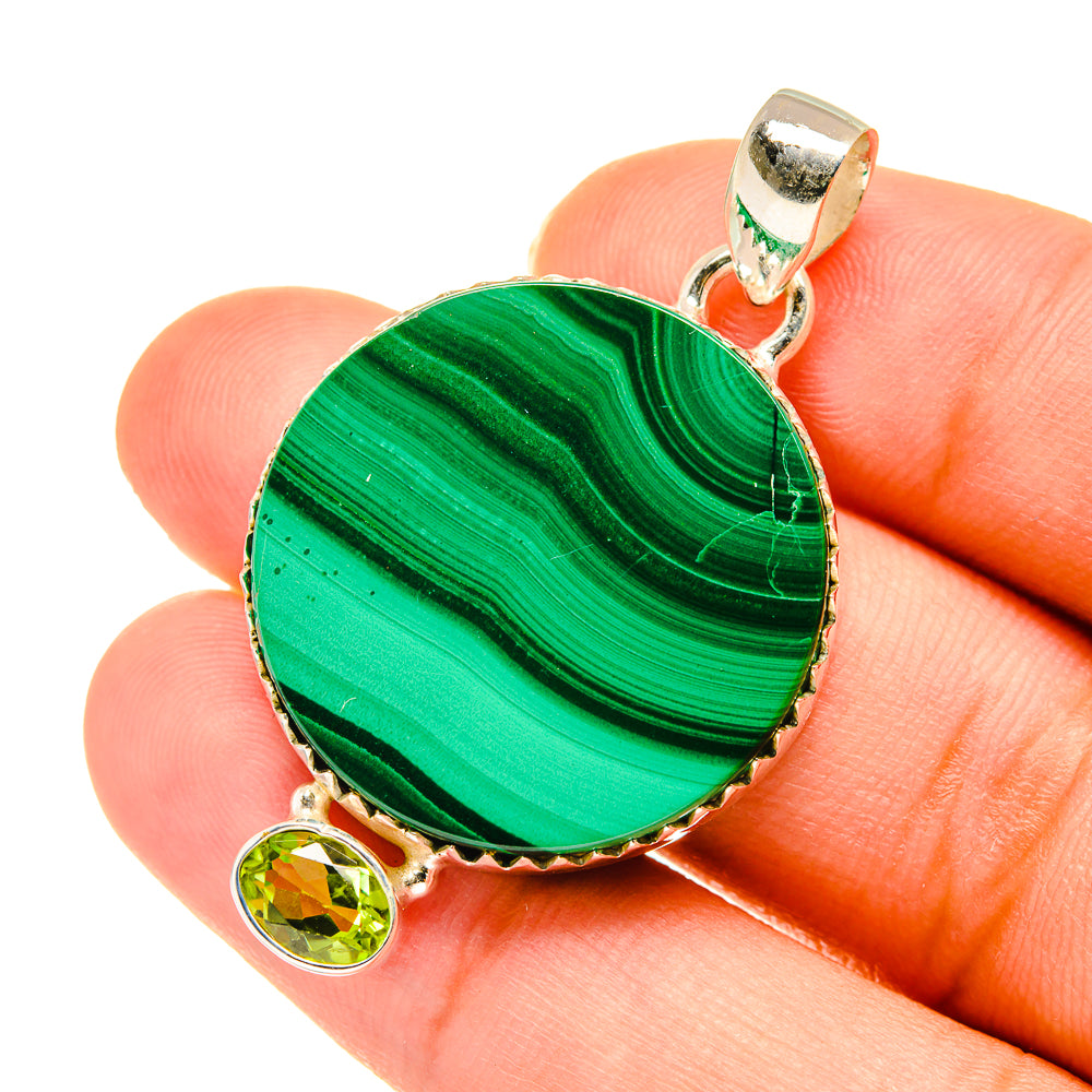 Malachite Pendants handcrafted by Anasilvercos - PD3648