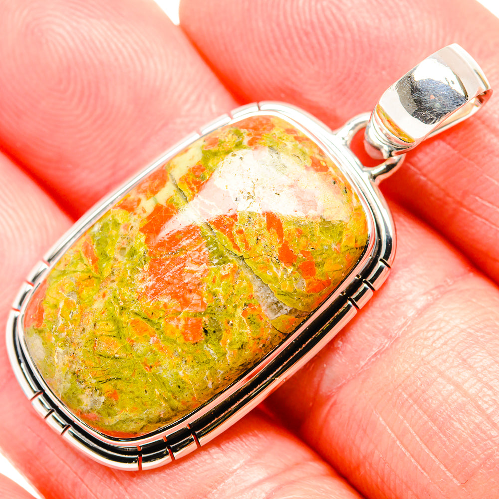 Unakite Pendants handcrafted by Anasilvercos - PD36484