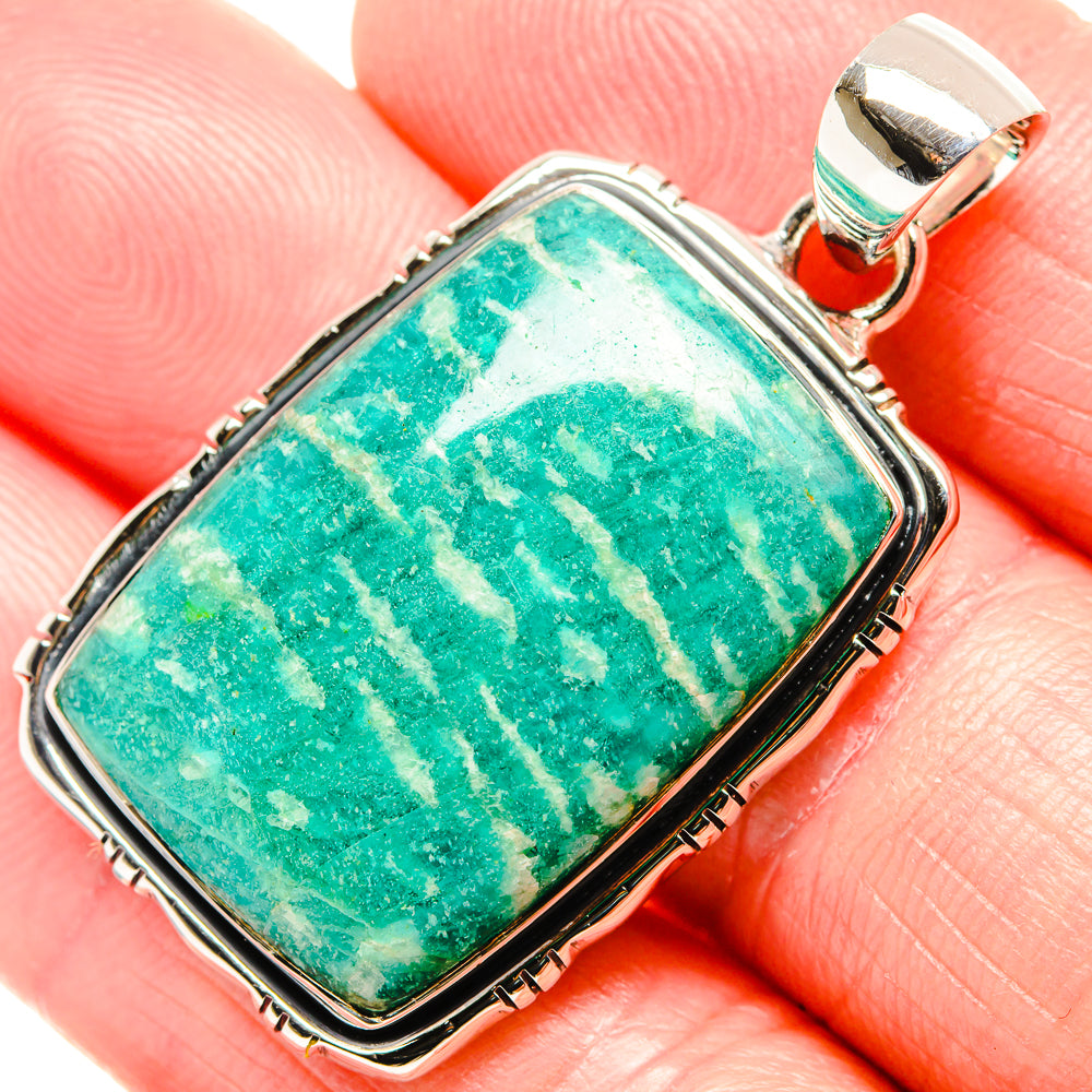 Amazonite Pendants handcrafted by Anasilvercos - PD36488